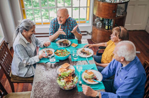 senior living in brooklyn ny dinner party